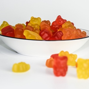 Baru Tiba Label Pribadi Suplemen Kesehatan Organik Vegan Beruang Rami Gummies untuk Tidur Nyeri Anxietyn Sampel Gratis - Product Image 3