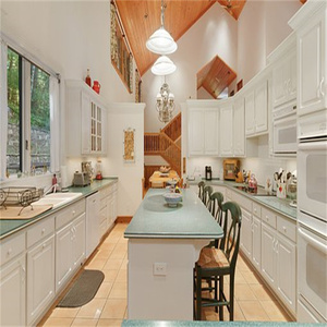 CBMmart Simple Style Design Multi-functional Modern Solid <strong>Wood</strong> with Handles Kitchen Cabinet