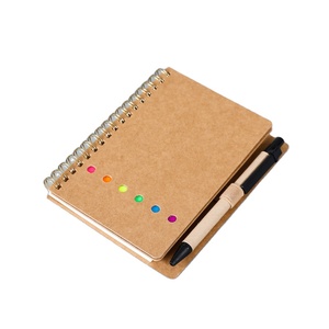 2025 New KRC Custom Logo Kraft <strong>Notepad</strong> with Pen Memo Sticky Notes Eco Kraft Paper <strong>Notebook</strong> Mini Small Notepads Custom <strong>Print</strong> - Product Image 1