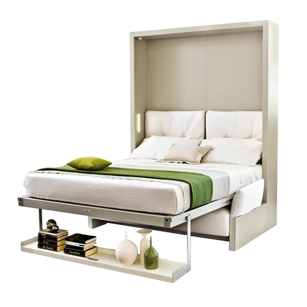 Moderno personalizado ahorro de espacio muebles para el hogar Vertical doble Queen King size cama de pared plegable Murphy cama