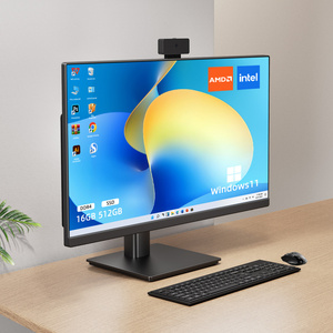 27インチビジネスデスクトップコンピュータリフティングベース付きオールインワンPC I3 I5 I7 Aio LCDディスプレイ1K 2K 4K DVD内蔵デスクトップPC - Product Image 1