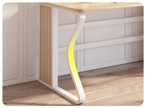 Mesa de trabajo de oficina de diseño moderno para niños, escritorio de ordenador de escritura con estantería - Product Image 6