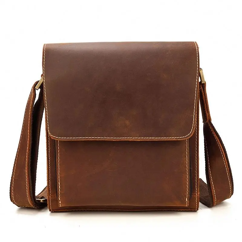 Fancy Custom Messenger Men's Leather Cross Body Bag