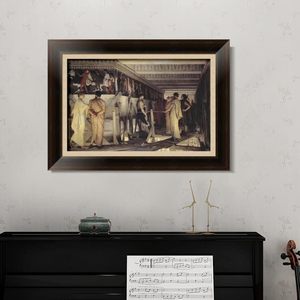 ศิลปะ invin กรอบผ้าใบพิมพ์ giclee Phidias Parthenon frieze by Lawrence Alma-Tadema ศิลปะผนังสำหรับห้องนั่งเล่นและสำนักงานที่บ้าน