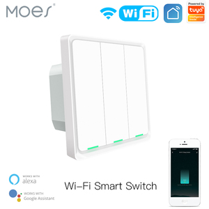 EUスマートWifiウォールタッチスイッチ1/2/3ギャングライトスイッチインターラプターインテリジェントスマートスイッチ - Product Image 4