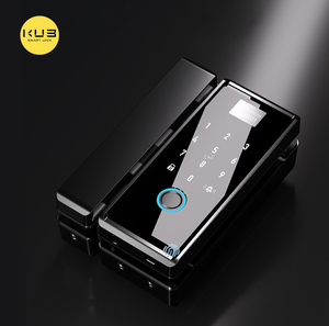 KUB B500 ofis kapısı cam akıllı kilit haneli şifre giriş Tuya TTlock APP parmak izi akıllı kilitler - Product Image 1
