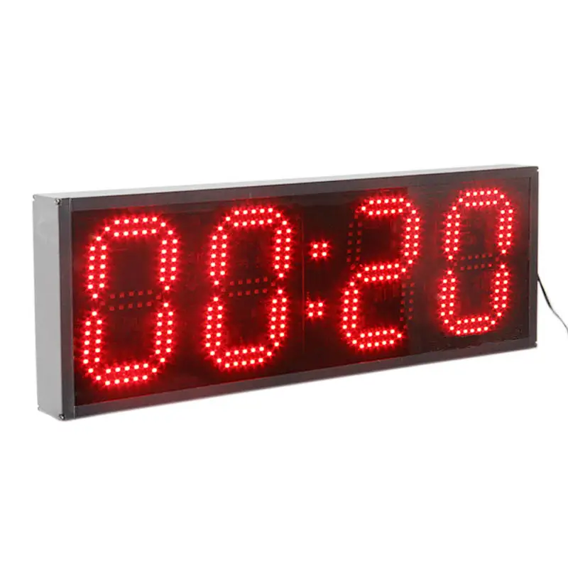 CHEETIE CP27 grande LED rouge, compte à rebours répétitif, horloge numérique de rythme de natation