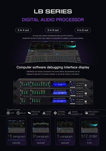 LB408 Professional <strong>Digital</strong> <strong>Audio</strong> <strong>Processor</strong> 4 Input 8 Output <strong>Audio</strong> FIR <strong>Processor</strong> <strong>System</strong> USA AK5552 Chip <strong>Dsp</strong> Chip ADSP-21571