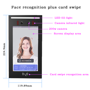 TCP/IP biometrico riconoscimento facciale sistema di controllo di accesso con visione notturna tecnologia di riconoscimento facciale con SDK WIFI - Product Image 5