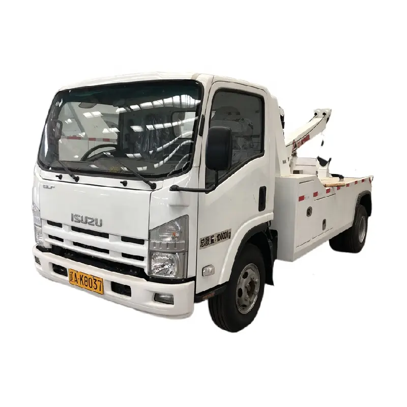 Caminhão de reboque com guindaste personalizado, caminhão de reboque com guindaste e wrecker de 4 toneladas para vendas