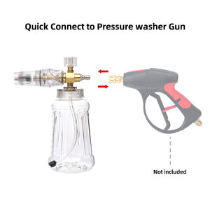 Có thể điều chỉnh vòi Phun Tuyết bọt pháo <span class=keywords><strong>Lance</strong></span> 1L điện rửa xe chai Hướng dẫn sử dụng đầu ra điện lớn miệng mới tạo bọt <span class=keywords><strong>Lance</strong></span> - Product Image 3