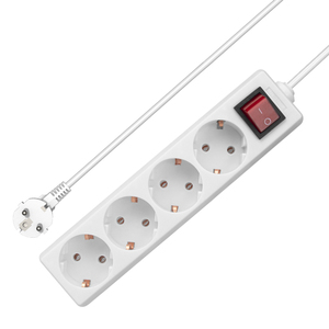 Presa di prolunga Standard europea multipresa a 4 vie con interruttore vendita calda ciabatta elettrica ue - Product Image 2