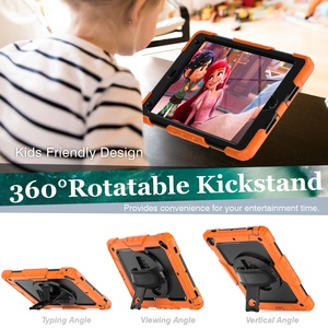 360 Rotating Case for <strong>iPad</strong> 9.7inch 2017 2018 Pro 9.7 Air <strong>2</strong> With Hand Strap Smart <strong>Cover</strong> Silicone Shockproof Case - Product Image 2