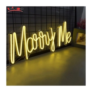 Dropshipping Design Livre Personalizado <span class=keywords><strong>Led</strong></span> Neon Light Nome Personalizado Drop Shipping casar comigo acender letras