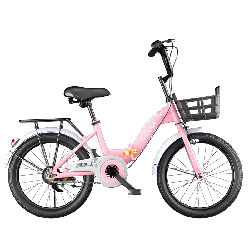 18 20 22 polegadas menina criança bicicleta com linha de freio para 6-16 anos crianças andando ciclo rosa crianças bicicletas
