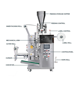 Bolsa de té de polvo granular automática profesional con etiqueta y máquina de embalaje interior y exterior de cuerda - Product Image 2