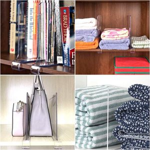 Phân Vùng Tủ Quần Áo Acrylic Phân Loại Quần Áo Trong Suốt Tủ Quần Áo Lưu Trữ Mũ Khăn Phân Vùng - Product Image 5