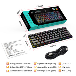 Electronic Sports RGB Wired Mechanical Gaming <strong>Keyboard</strong>, Thermal Sublimation Keycap, <strong>Computer</strong> Gaming <strong>Keyboard</strong> - Product Image 5
