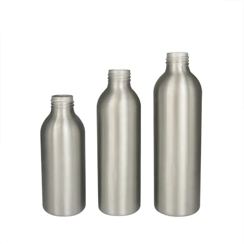 Soins personnels 40ml 50ml 100ml 120ml 150ml 250ml rond en aluminium de toner cosmétique bouteille d'eau avec couvercle à vis