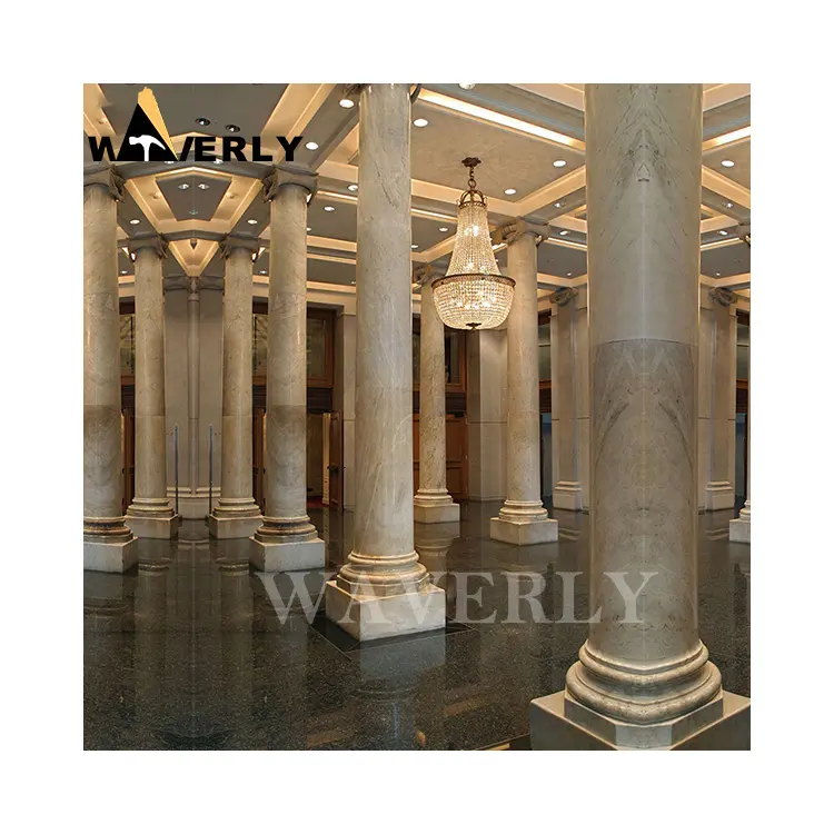럭셔리 로마 기둥 장식 집 기둥 디자인 로마 돌 대리석 기둥과 기둥 인테리어