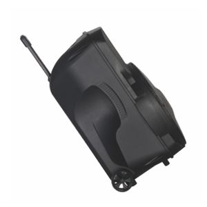 15 אינץ קריוקי טרולי טרולי נטענת רמקול עם USB fm פונקציה usb אלחוטי