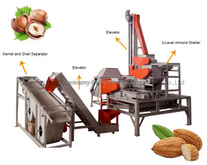 Mandel cracker Haselnuss schälen und sortieren Palmkern cracker und Trenn maschine - Product Image 4