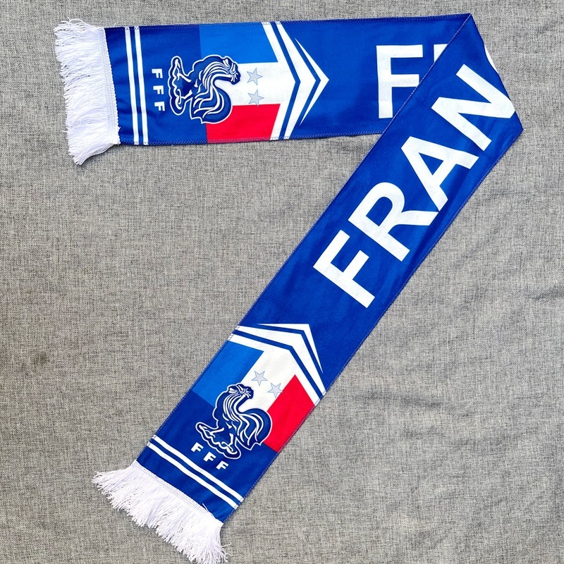 Azul francés y blanco