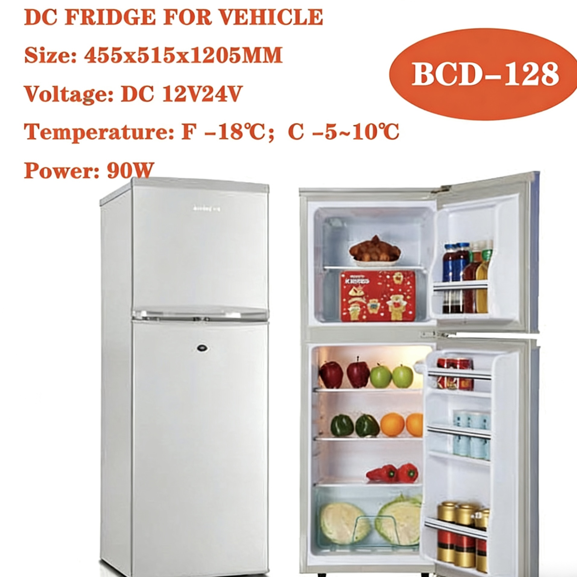 Silver Separate refrigerator