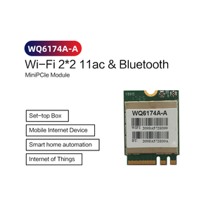 Atheros QCA6174A-5IC WLAN 802.11ac/A/B/G/N 2T2R Dual Band Wi-Fi 2*2 11ac และ Bluetooths 4.2 M.2(PCIe) โมดูล - Product Image 3