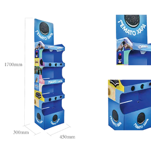 Tùy chỉnh bán lẻ hiển thị các tông đứng Pop giấy hiển thị Kệ Oreo Cookie 5 Tier hiển thị đứng - Product Image 3