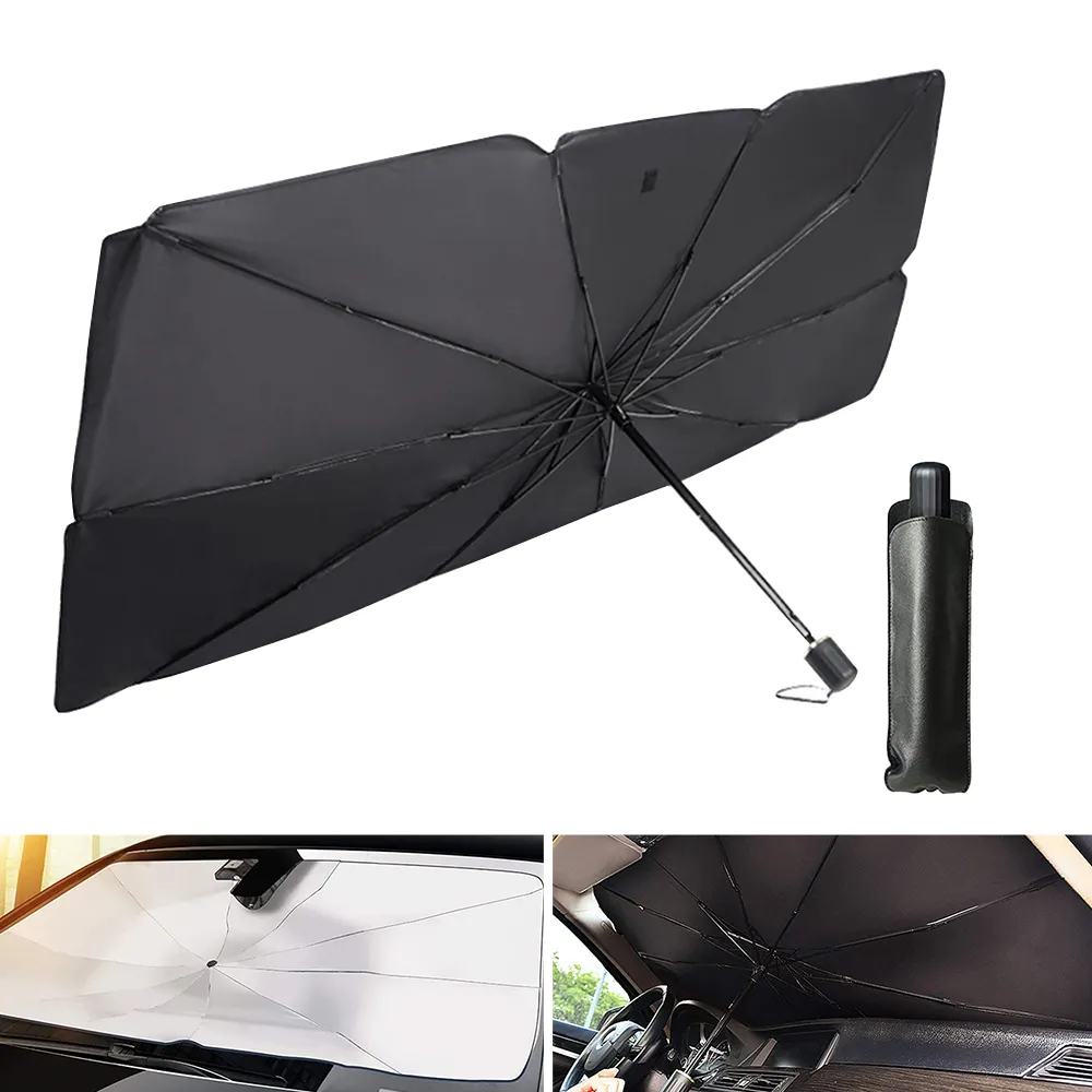 Faltbarer Auto Sonnenschutz Front Fensterabdeckung Visier Schatten Regenschirm