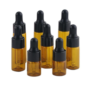 Frascos de vidrio ámbar vacíos de 2ml, 3ml, 5ml, muestra de Frascos cuentagotas de aceite esencial - Product Image 3