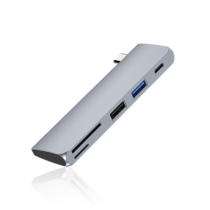 5 em PD 1 <span class=keywords><strong>USB</strong></span>-C Tipo C Adaptador Hub <span class=keywords><strong>com</strong></span> Leitor de Cartão Portas <span class=keywords><strong>USB</strong></span> para Macbook iPad Huawei Tipo de Carga C Dispositivos