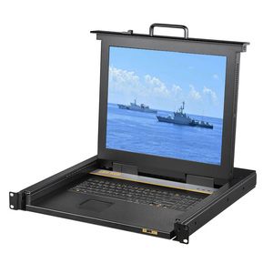 <strong>8</strong> Iutput 1output <strong>Kvm</strong> <strong>Switch</strong> Keyboard Monitor Drawer 17 Inch <strong>8</strong> Port VGA LCD IP <strong>Kvm</strong> Console - Product Image 1