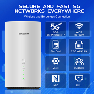 Venta caliente SDX75 5G CPE WiFi 7 Dual-Band BE7200 Home Mesh CAT20 Soporte NFC VoLTE VoIP VPN Cell Lock TTL Network Lock 5G Router - Product Image 2
