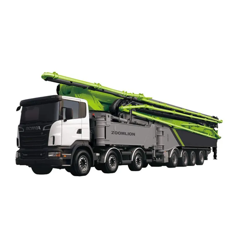 Jaune ZOOMLION — nouvelle pompe à béton, 63m, camion modèle de jouets, 8 ~ 23cm