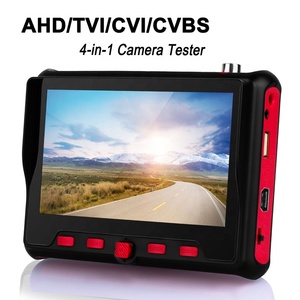 Probador de cámara 4 en 1 de color rojo AHD TVI CVI CVBS CCTV Tester Monitor LCD de 5 pulgadas HDTV en VGA en pantalla Resolución 800X480 - Product Image 2