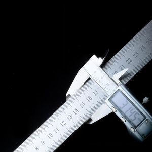 Stainless Steel Ruler Divine Instrument for Disciples Learn Embossed Thousand Character Heart Sutra Three Character - Product Image 2