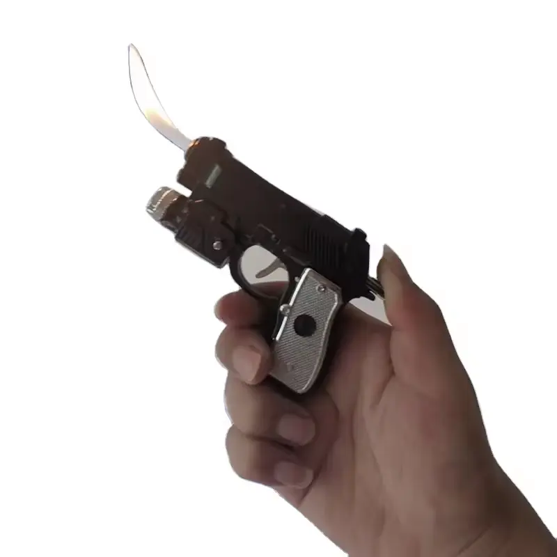 Lichtmetalen Miniatuur Model Spel Simulatie Beretta Mini Speelgoed Pistool Aansteker