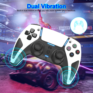 Controlador inalámbrico para PS4, controlador inalámbrico P4 con doble vibración Turbo de alta sensibilidad para disparo automático y almohadilla multitáctil. - Product Image 6