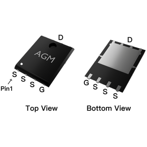 高级热控制MOSFET功率模块中国大功率晶体管应用供应商AGM056N10A 100V - Product Image 2