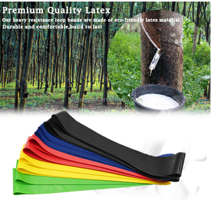 Banda elástica de resistencia de ejercicio largo de látex TPE, conjunto de logotipo personalizable para Fitness, entrenamiento en casa, culturismo, estiramiento de botín - Product Image 5