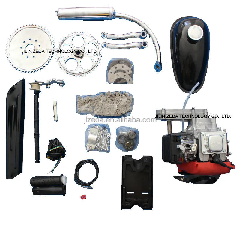 ZEDA 49cc 4 stroke bike kit motore/motorizzato bicicletta motore a gas quattro tempi