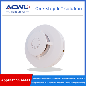 เครื่องตรวจจับควันและความร้อน AC102พร้อมโมดูลที่ได้รับการรับรองจาก Lorawan ปกป้องหลักฐานสำนักงานหรือพื้นที่อุตสาหกรรมจากเพลิงไหม้และควัน - Product Image 4