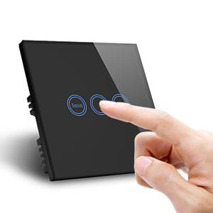 220V Outdoor Auto Delay off <strong>Control</strong> Light <strong>Timer</strong> Switch Touch Sense Glass Panel with Countdown Function