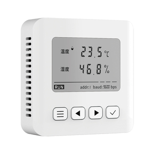 Sensor de controlador de humedad y temperatura Modbus montado en la pared inalámbrico con pantalla LCD para monitoreo de temperatura ambiente del servidor
