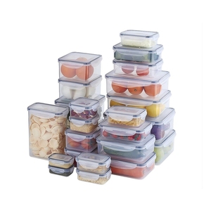 EASGA Rectangular Plástico 800ml Contenedor de alimentos transparente, Caja de embalaje de plástico PP, Caja de almacenamiento de alimentos de cocina sellada - Product Image 2
