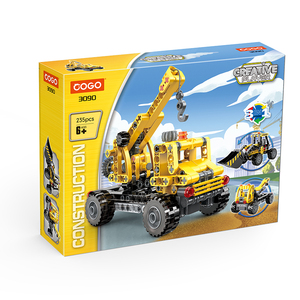 COGO Khối Xếp Hình Giáo Dục Bằng Nhựa Xe Kỹ Thuật Thành Phố 3 Trong <span class=keywords><strong>1</strong></span> Đồ Chơi Xếp Hình Tự Làm Cho Trẻ Em - Product Image 6