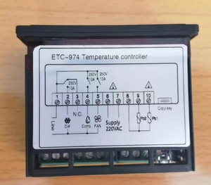 Controlador de temperatura de refrigeración de doble línea de transferencia de calibración de ventilador de escarcha de refrigeración del congelador gabinete del congelador aplicable - Product Image 4