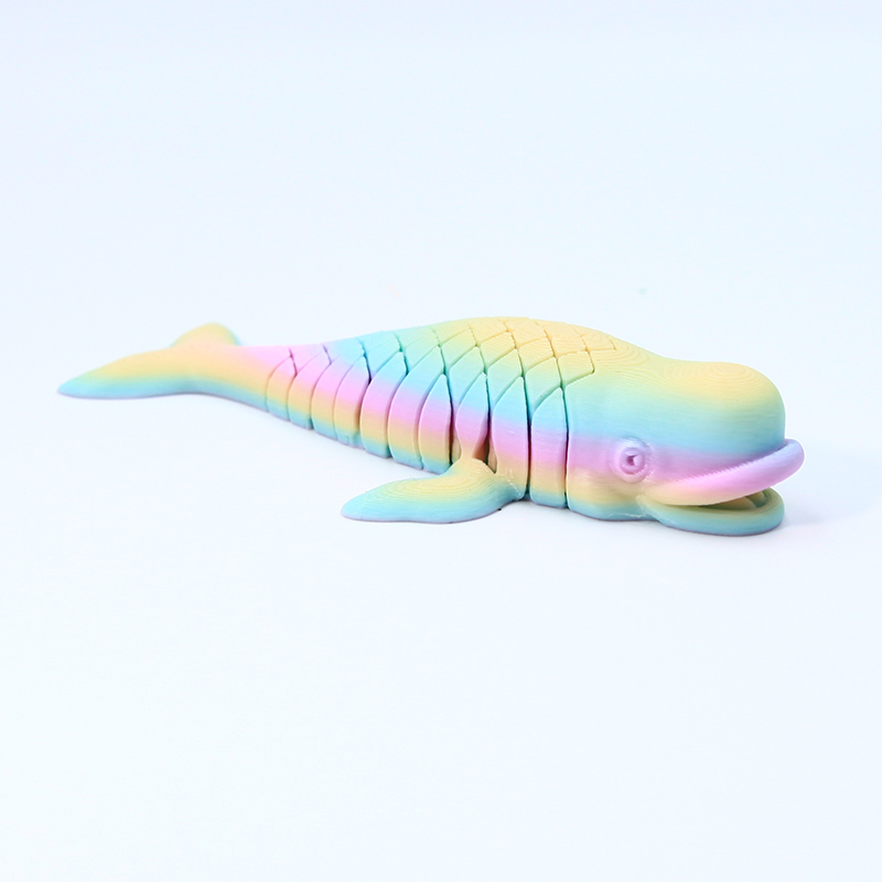 Ballena arcoiris de 12 cm.